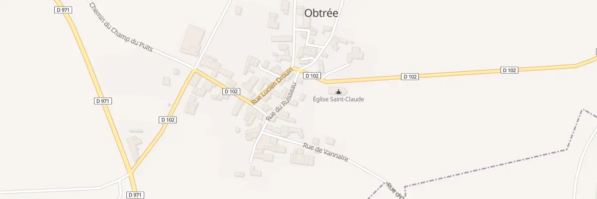 Plan du 1 Rue du Ruisseau à Obtrée