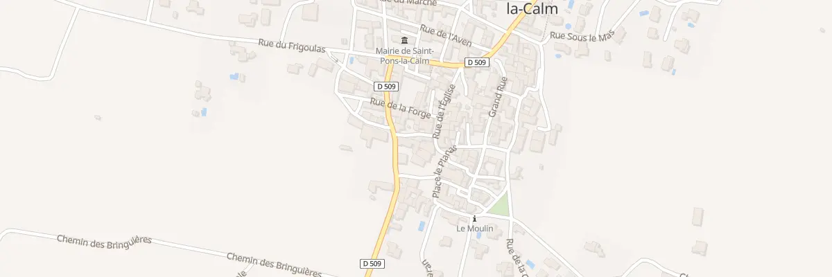 Plan du 5076 Le Village à Saint-Pons-la-Calm