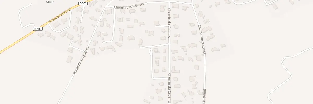 Plan du 5697 Che du Cabanis à Meynes