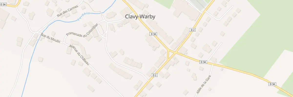 Plan du 7 Rue de la Brasserie à Clavy-Warby