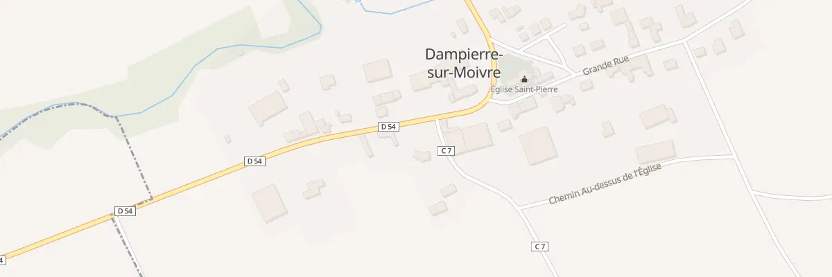 Plan du 9 Rue de la Marne à Dampierre-sur-Moivre