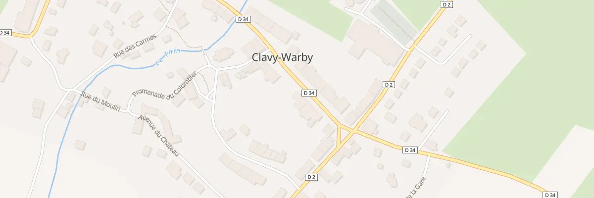 Plan du 9 Rue de la Brasserie à Clavy-Warby