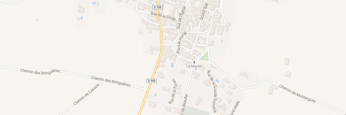 Plan du 5007 Pl de l’Eglise à Saint-Pons-la-Calm