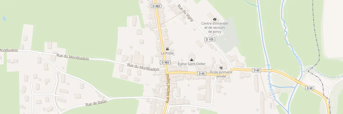 Plan du 8 Grande Rue à Joncy