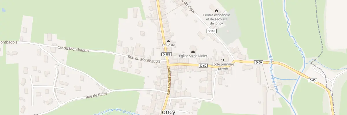 Plan du 4 Grande Rue à Joncy