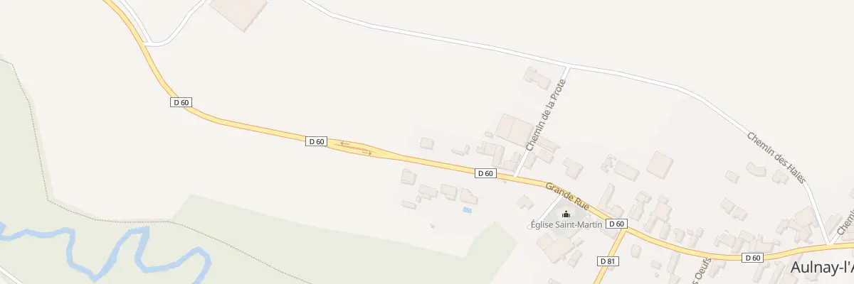 Plan du 1 Gr Grande Rue à Aulnay-l’Aître