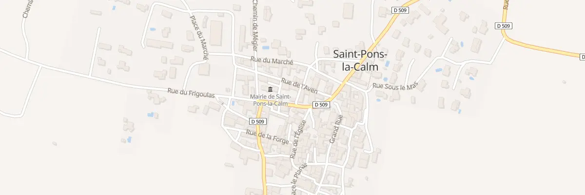 Plan du 9 Rue de la Mairie à Saint-Pons-la-Calm
