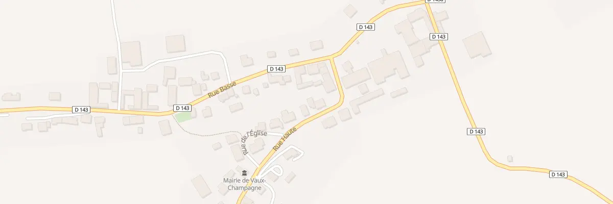 Plan du 6 Rue Haute à Vaux-Champagne