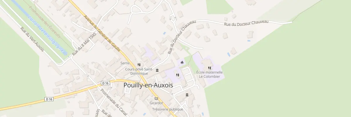 Plan du 8 Rue Docteur Chauveau à Pouilly-en-Auxois