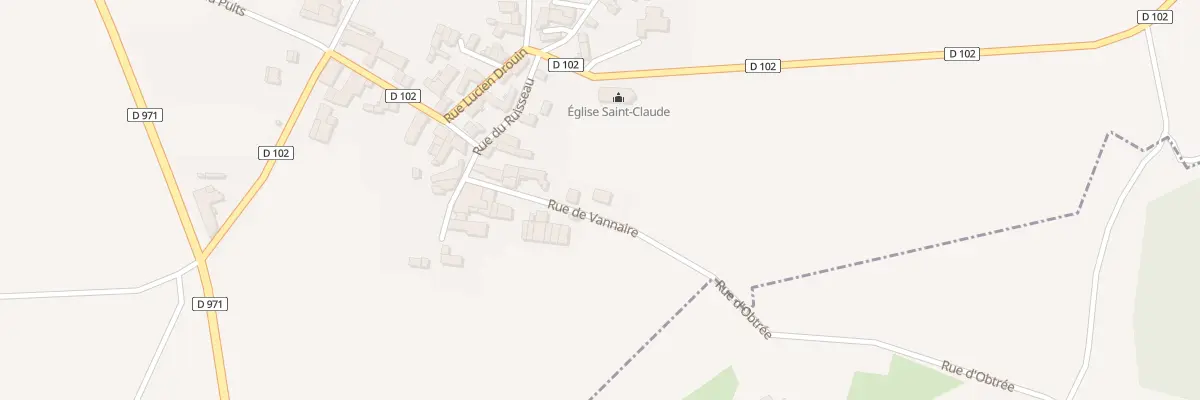 Plan du 3 Rue de Vannaire à Obtrée