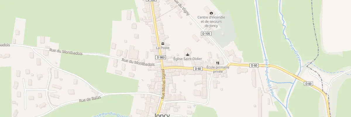 Plan du 1 Rue de l’Église à Joncy