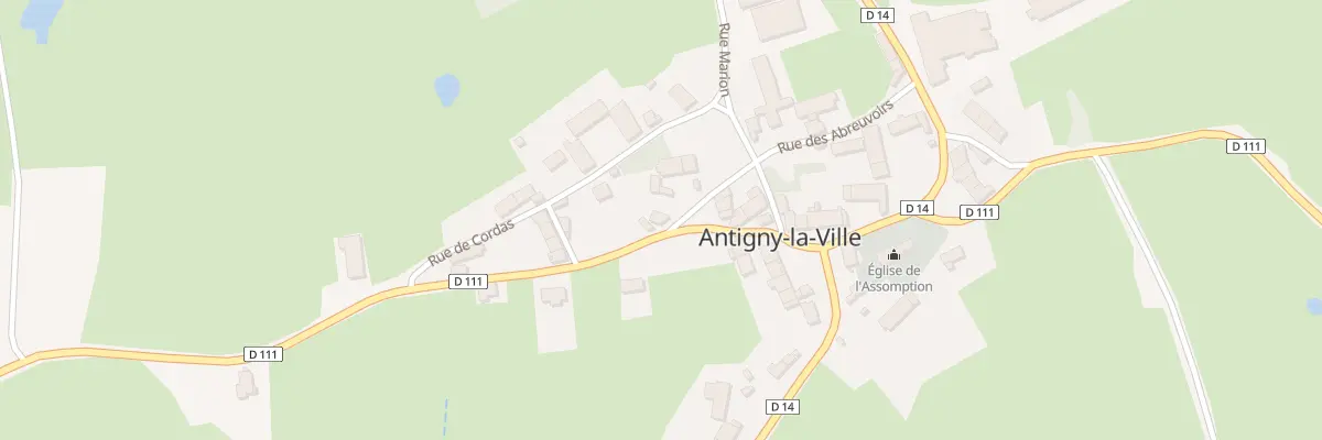 Plan du 14 Rue des Chenevières à Antigny-la-Ville