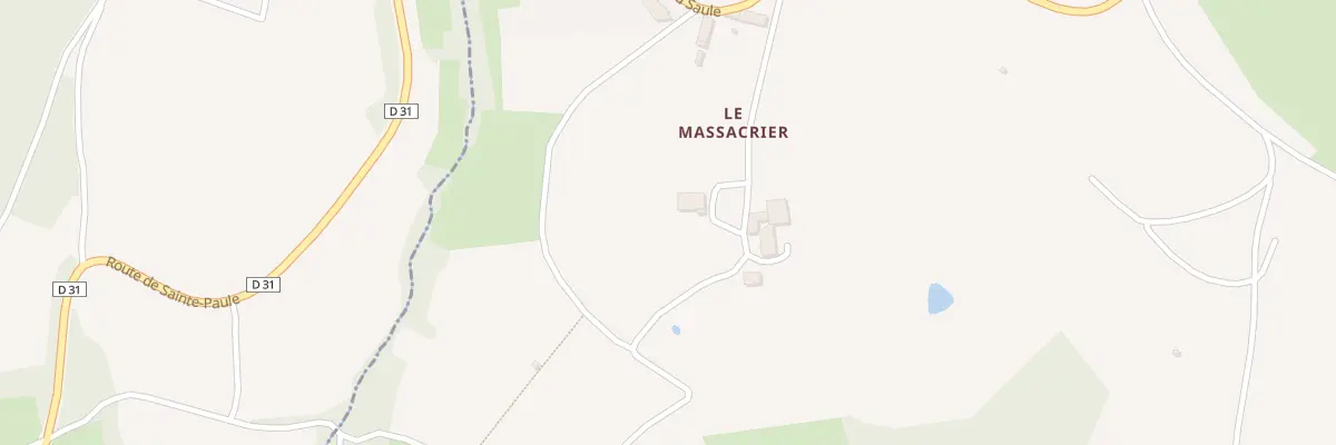 Plan du 166 Che du Massacrier à Sainte-Paule