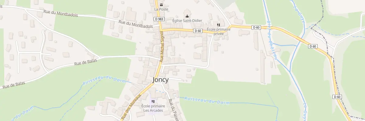 Plan du 11 Rue des Canes à Joncy