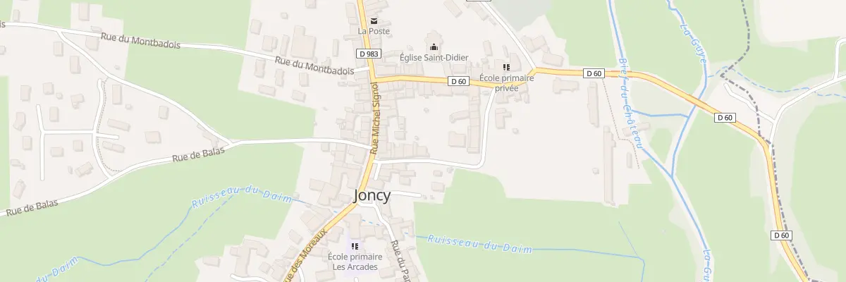 Plan du 9 Rue des Canes à Joncy