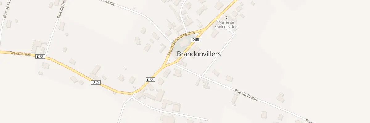 Plan du 1 Rue du Breux à Brandonvillers