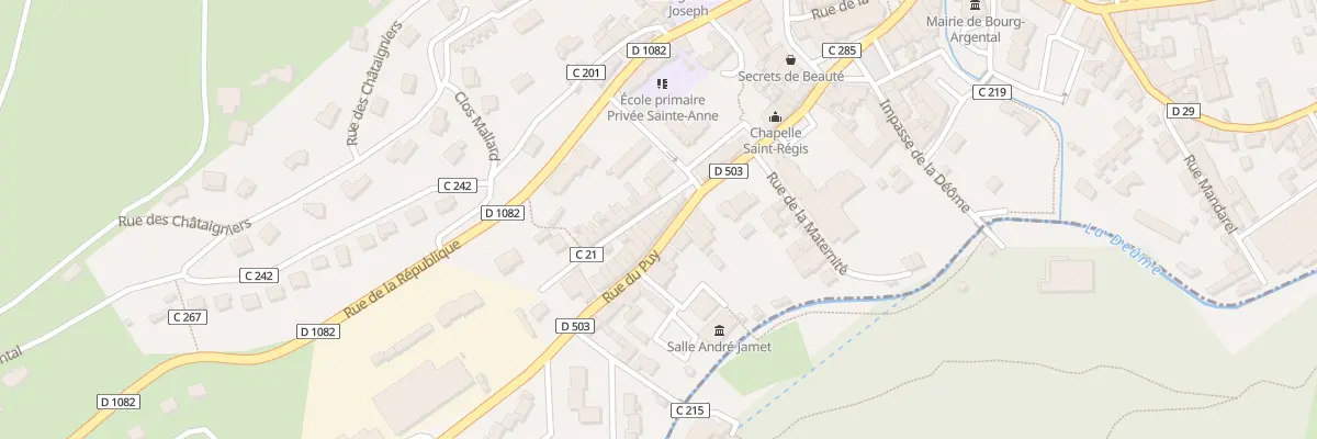 Plan du 8 Rue du Puy à Bourg-Argental
