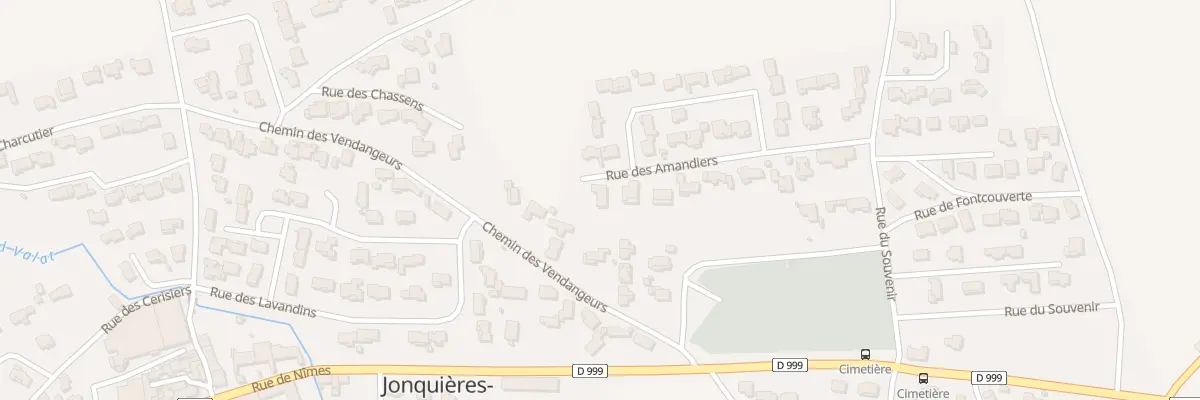 Plan du 16 Che des Vendangeurs à Jonquières-Saint-Vincent
