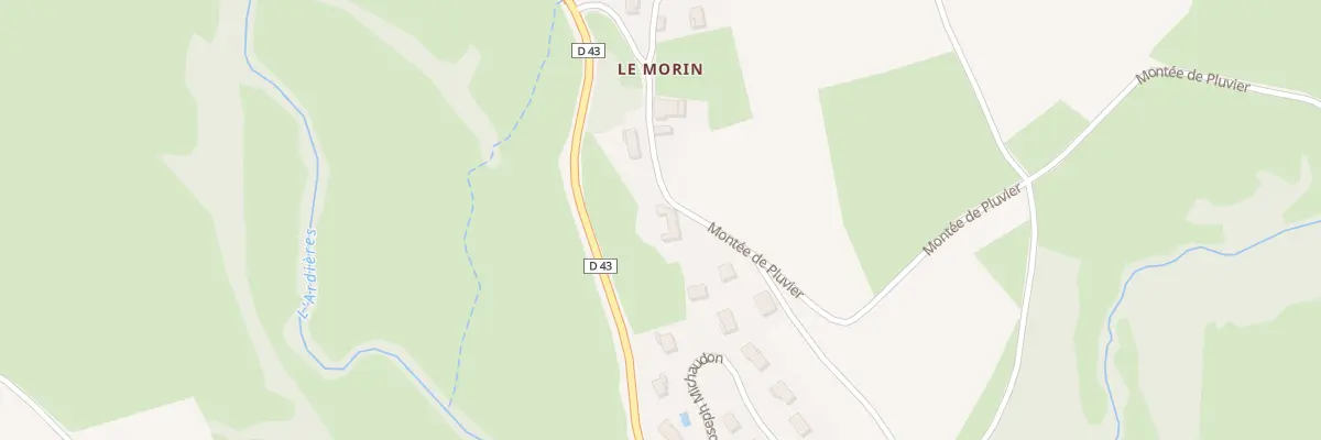 Plan du 188 Mte de Pluvier aux Ardillats