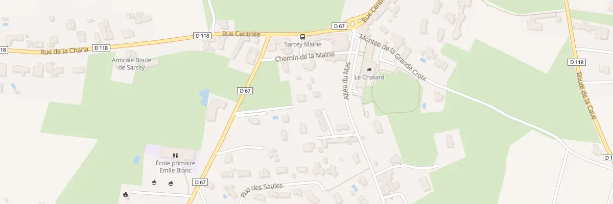 Plan du 129 Rte de Saint Romain à Sarcey