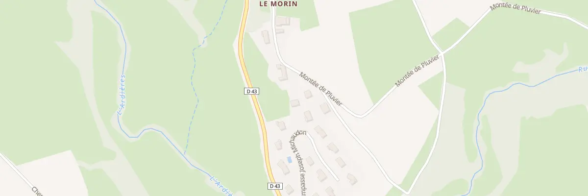 Plan du 197 Imp Joseph Michaudon aux Ardillats
