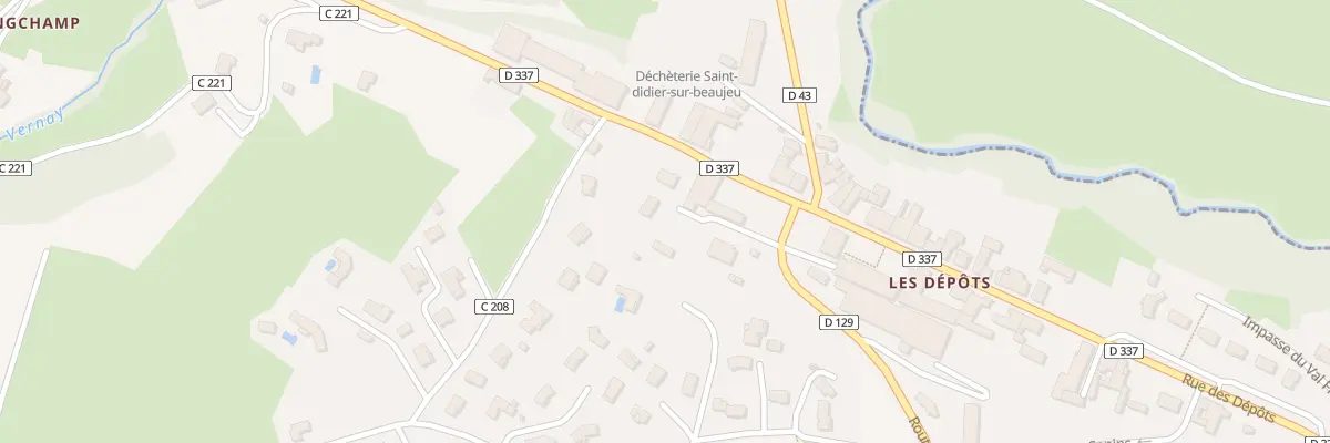 Plan du 529 Rue des Dépôts à Saint-Didier-sur-Beaujeu