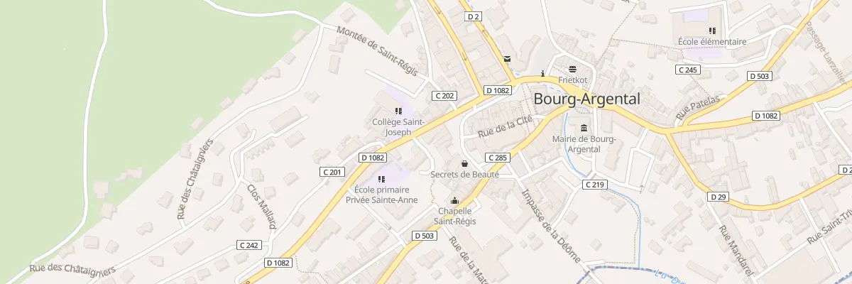 Plan du 3 Rue de la République à Bourg-Argental