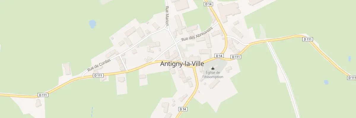 Plan du 2 Rue des Chenevières à Antigny-la-Ville
