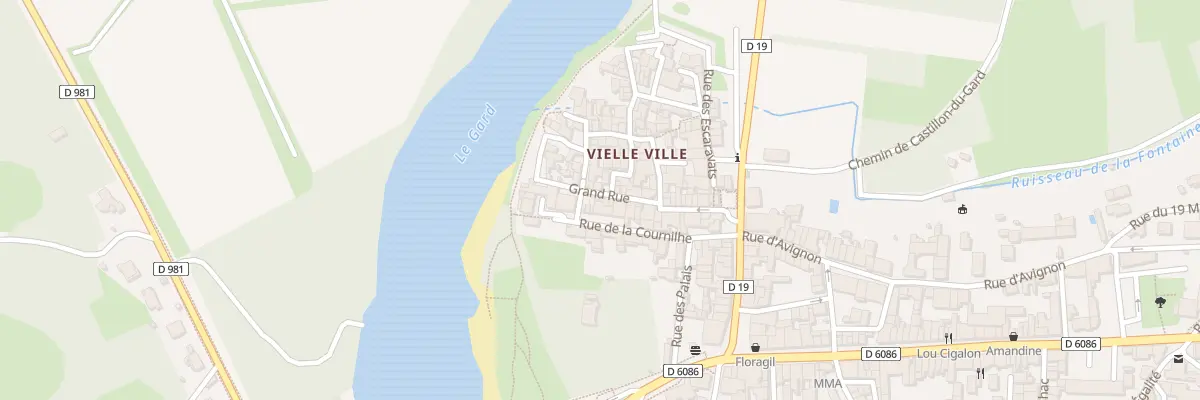 Plan du 4 Gr Grand Rue à Remoulins