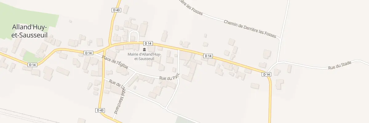 Plan du 16 Rue du Parc à Alland’Huy-et-Sausseuil