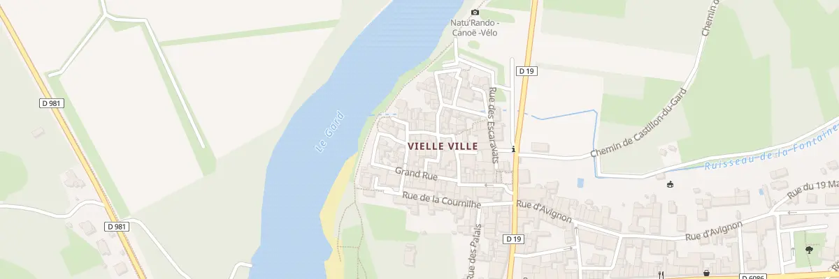 Plan du 2 Rue de la Salvetat à Remoulins