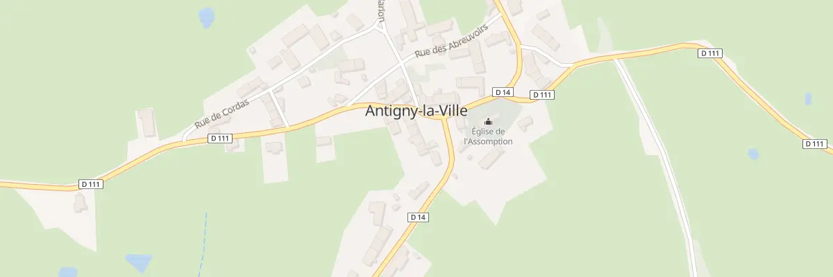 Plan du 5012 Le Village à Antigny-la-Ville