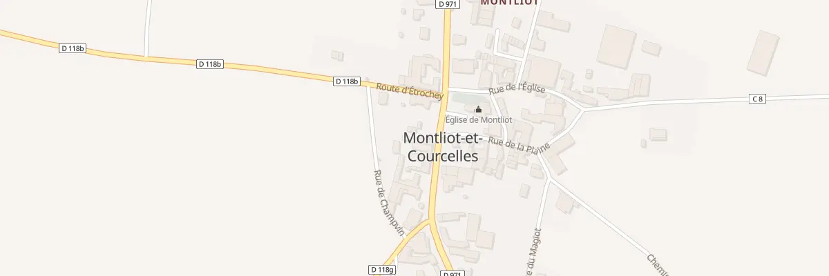 Plan du 29A Rte de Troyes à Montliot-et-Courcelles