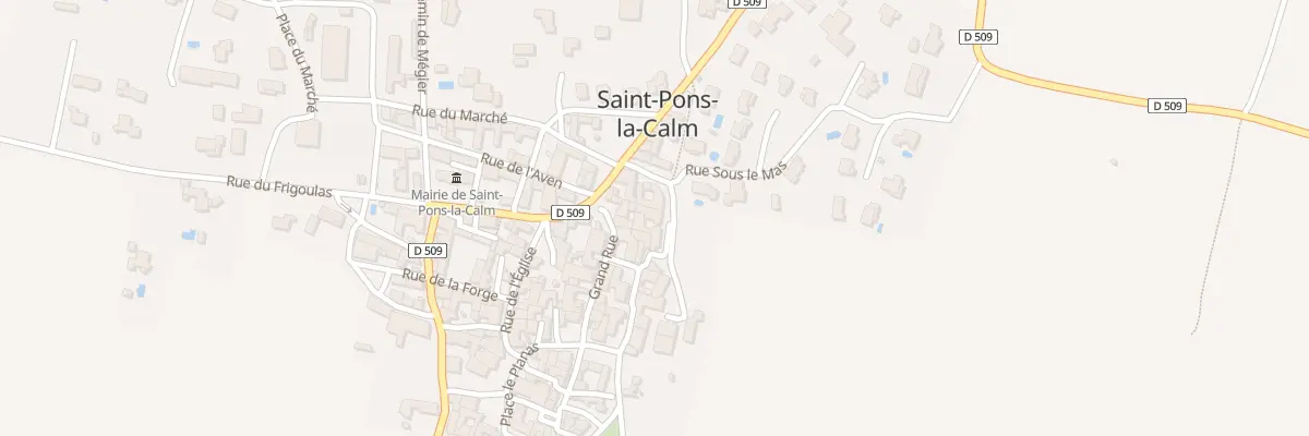 Plan du 7 Rue du Levant à Saint-Pons-la-Calm