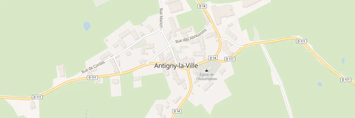 Plan du 5045 Le Village à Antigny-la-Ville