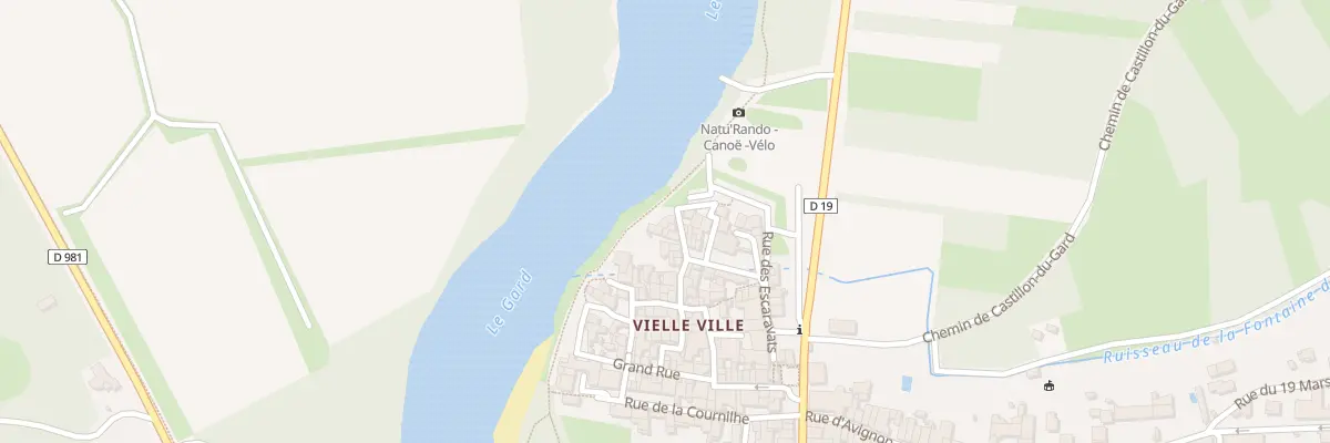 Plan du 2 Rue de l’Ancienne Mairie à Remoulins