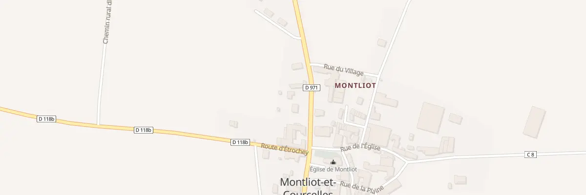 Plan du 37A Rte de Troyes à Montliot-et-Courcelles