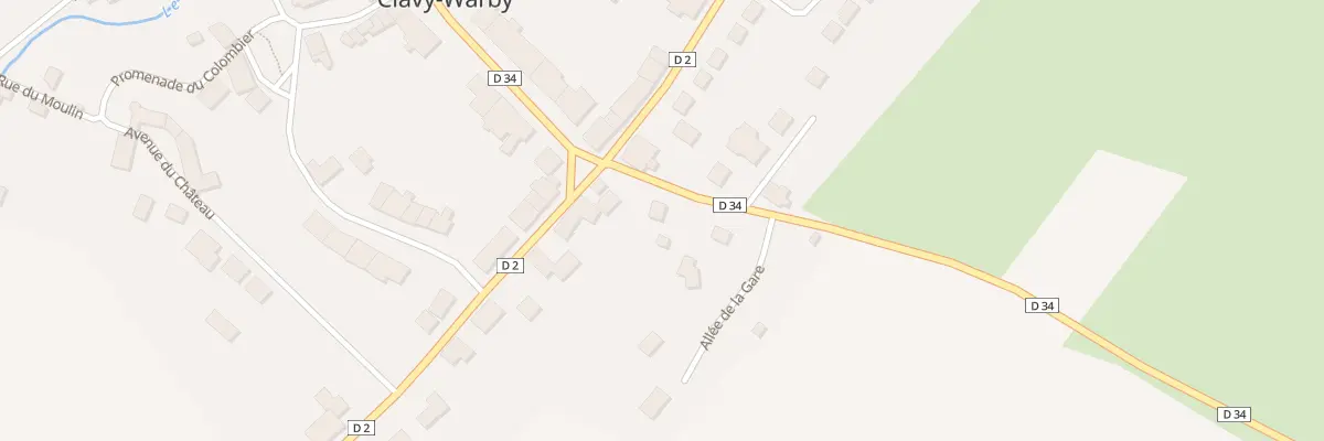 Plan du 2 Rue du Tarn à Clavy-Warby