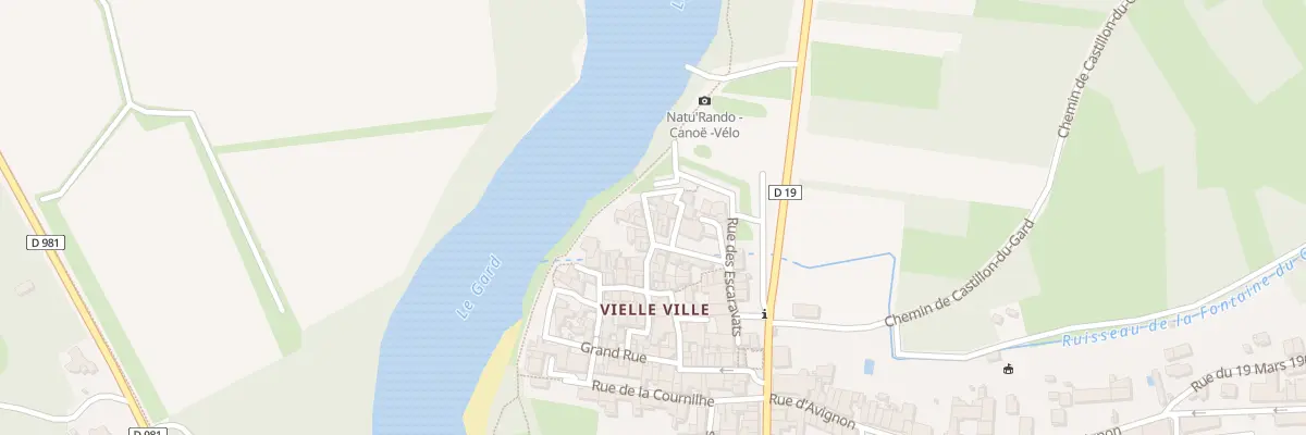 Plan du 1 Rue de l’Ancienne Mairie à Remoulins