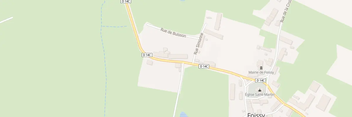 Plan du 5 Rue de la Velle à Foissy