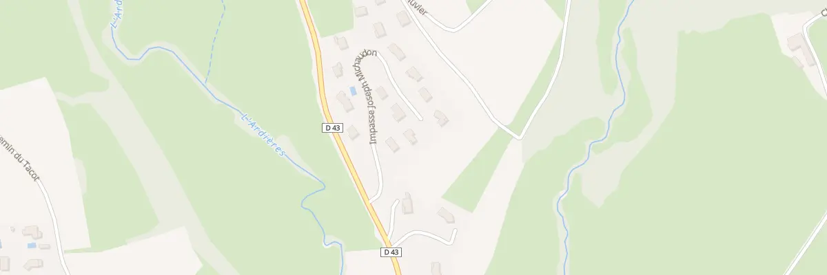 Plan du 308 Imp Joseph Michaudon aux Ardillats