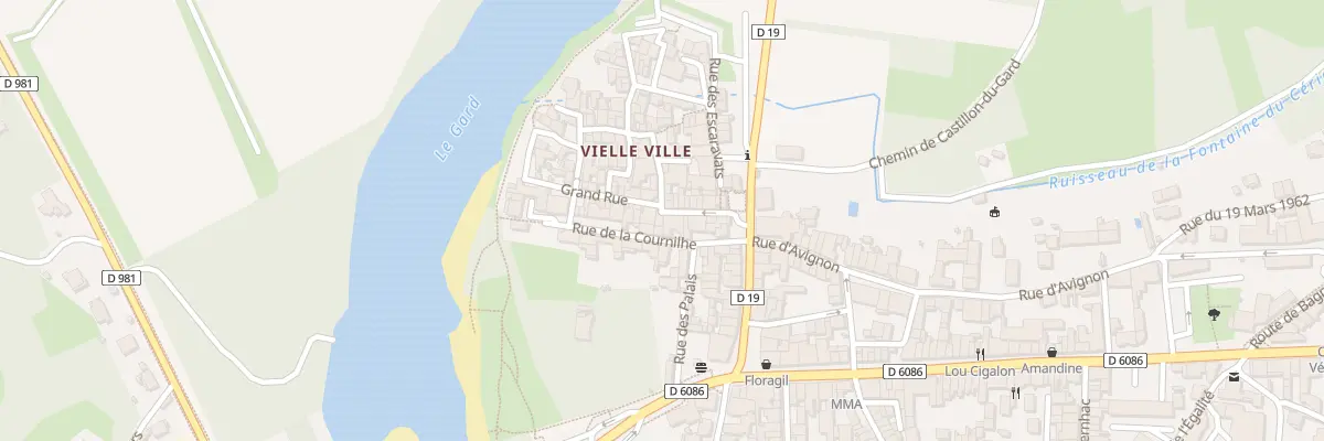 Plan du 8 Gr Grand Rue à Remoulins