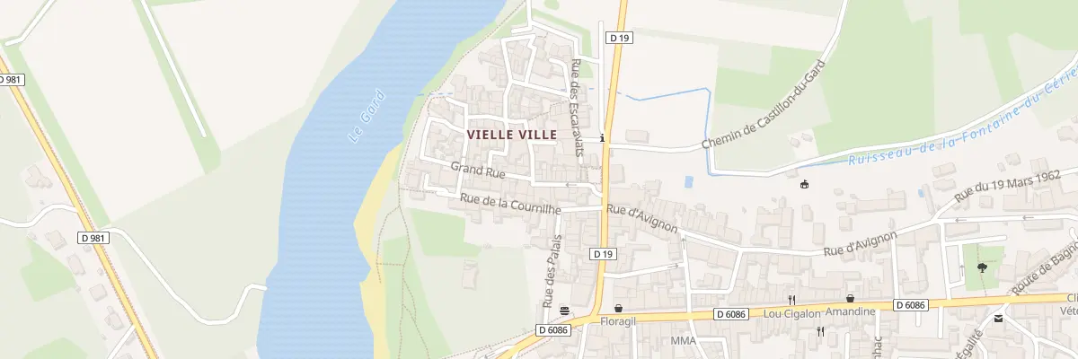 Plan du 19 Gr Grand Rue à Remoulins