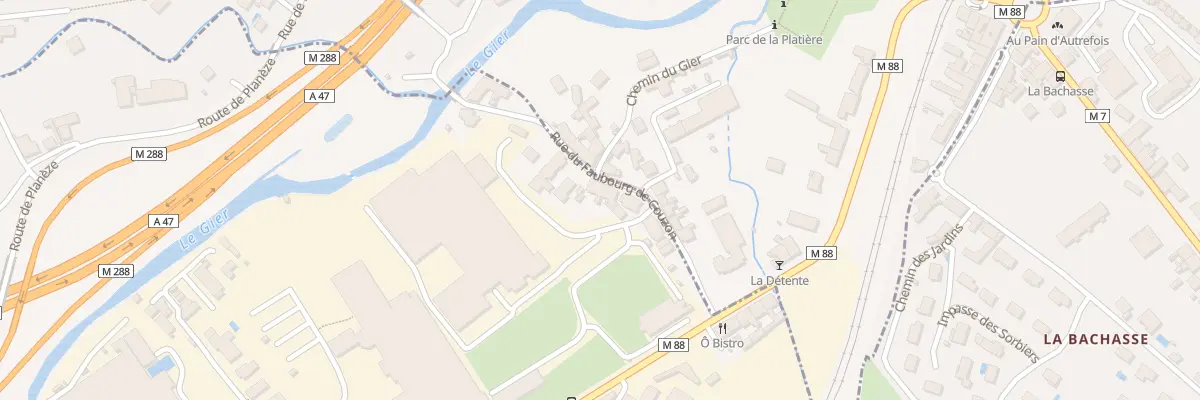 Plan du 7 Fg de Couzon à L’Horme