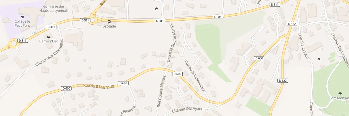 Plan du 15 Rue de la Vallonniére à Saint-Martin-en-Haut