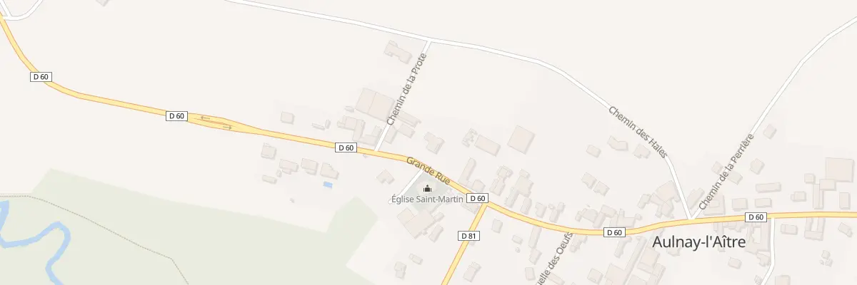Plan du 11 Gr Grande Rue à Aulnay-l’Aître