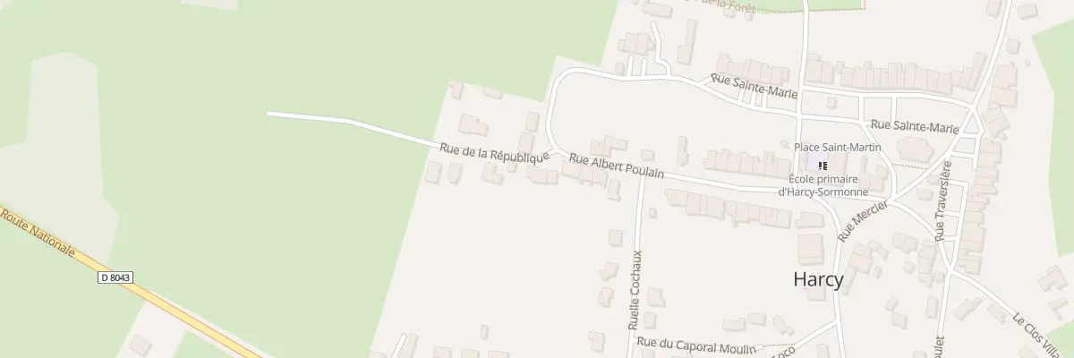 Plan du 35 Rue Albert Poulain à Harcy