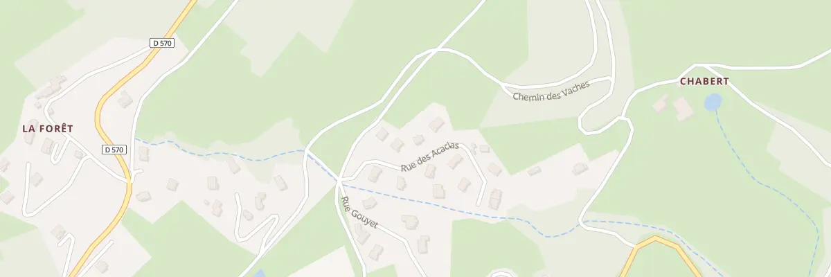 Plan du 5536 Le Monteillet à Vanosc