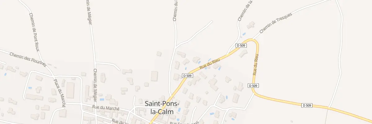Plan du 5252 Che du Pujol à Saint-Pons-la-Calm