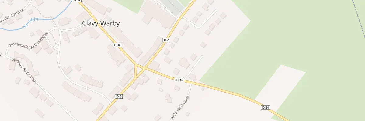 Plan du 3 All de la Scierie à Clavy-Warby